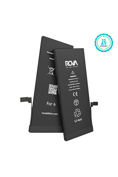 ROVA iPhone 6 Yüksek Kapasiteli Batarya Pil 2300 mAh