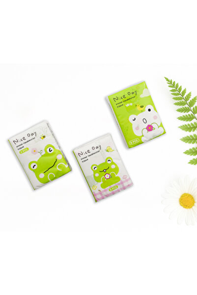 repro design مناديل جيب ملونة بتصميم ضفدع لطيف (مجموعة من 3)
