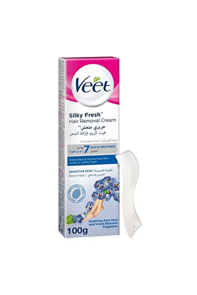 Reckitt Soothing Aloe Vera & Violet Blossom Hair Removal Depilatory Cream (100g)