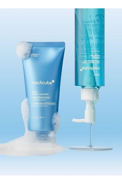 medicbe مجموعة ميديكيوب زيرو بور لمسام نقية وبشرة صافية (2 منتج زيت تنظيف الر...