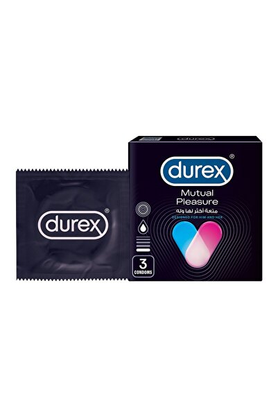 Reckitt واقي ذكري من ديوركس لتحفيز المتعة المتبادلة للرجال، 3 قطع