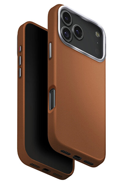 UNIQ Better By Design İphone 17 Pro Kılıf Lyden Vegan Deri Kaplama İnovatif G...