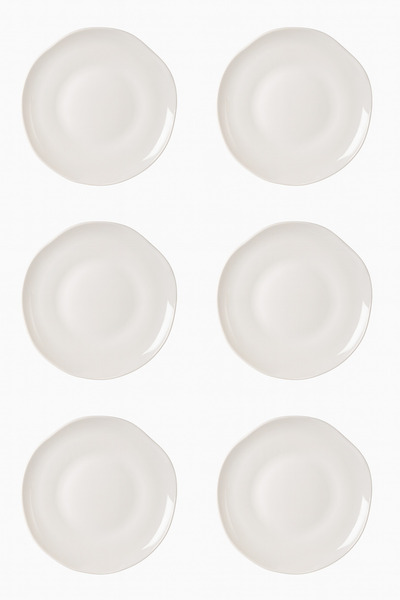Porselen Diyarı Seashell 6-Piece Porcelain 23 cm Serving Plate