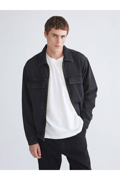 LC Waikiki Antrasit Rahat Kalıp Erkek Jean Ceket