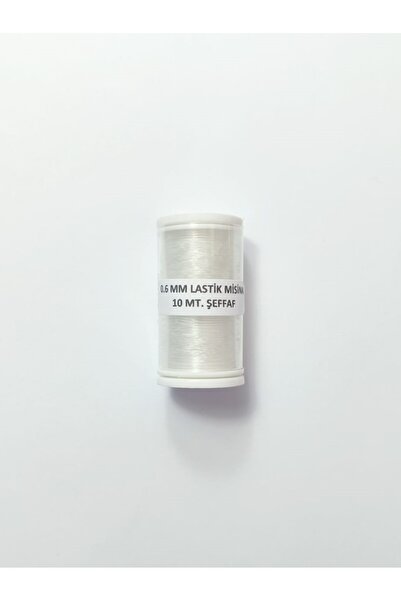 Eskişehir hobi sanat خيط مطاطي شفاف بسمك 0.6 مم وطول 10 أمتار لصنع المجوهرات والمسابح