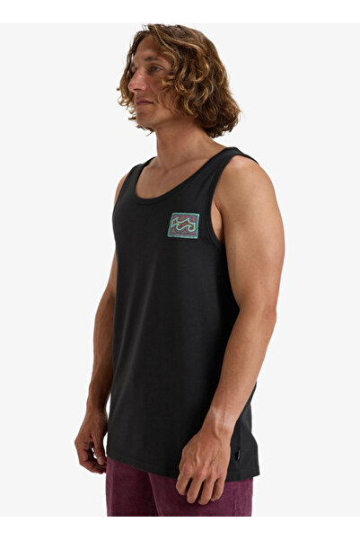 BİLLABONG Crayon Wave Tk Eby Black Crew Neck Regular Fit Plain Men's T-Shirt