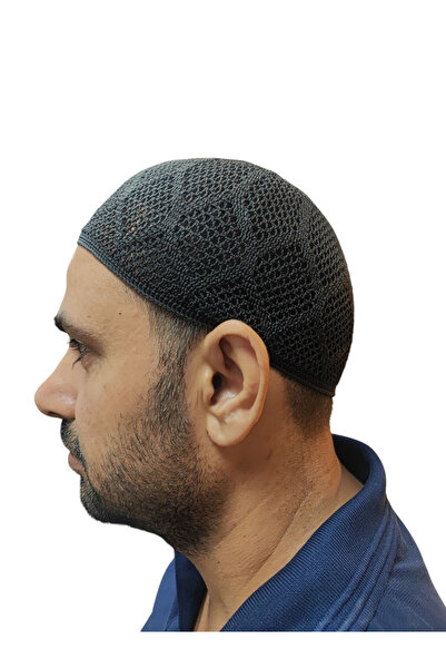 semazen Χειροποίητο Πλεκτό Μοντέλο Πλεκτομηχανής Πλεκτό Μαντίλι Προσευχής Μαύρο