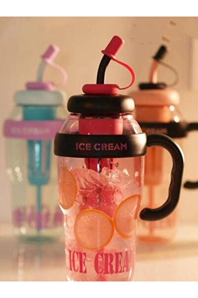 Arya Water Bottle with Strainer 1200 ml – with Straw, Ergonomic Handle, Stylish and Durable