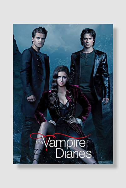 postick The Vampire Diaries Dizi Posteri Yüksek Kaliteli Kalın Parlak Kuşe Ka...