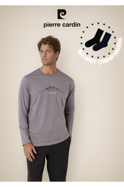 Pierre Cardin Men's 100% Cotton Long Sleeve Pajama Set OL.PC.6101.001