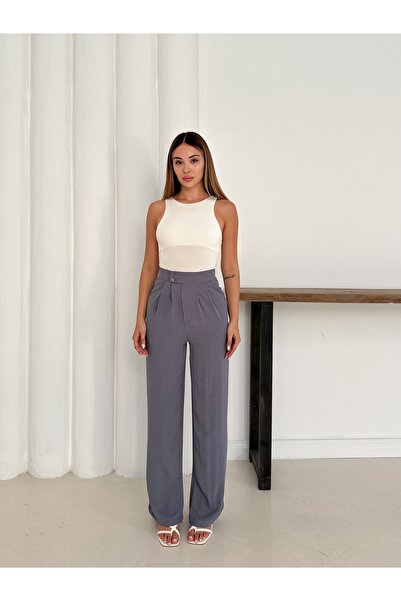 MODAMİNEM Women's High Waist Original Palazzo Pants