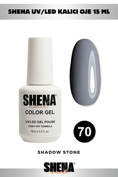 Shena Kalıcı Oje 15 Ml - 70 Antrasit Gri - UV/LED Gel Polish ❤ From Dubai