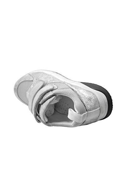 Onlo Ayakkabı 801-2 Genuine Leather Silver Orthopedic Velcro Girls' Sports Shoes