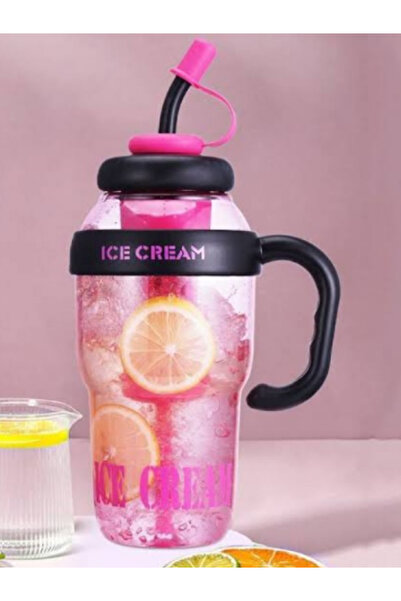 Arya Water Bottle with Strainer 1200 ml – with Straw, Ergonomic Handle, Stylish and Durable