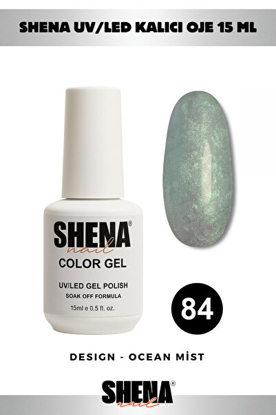 Shena Kalıcı Oje 15 Ml - 84 Shell Okyanus Mavi - UV/LED Gel Polish ❤ From Dubai
