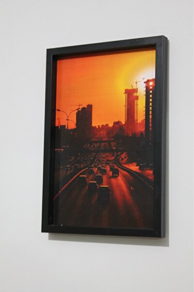 LİFE GLOBAL Picture Frame Black 20X30 Single Piece with Picture and Pvc Protection