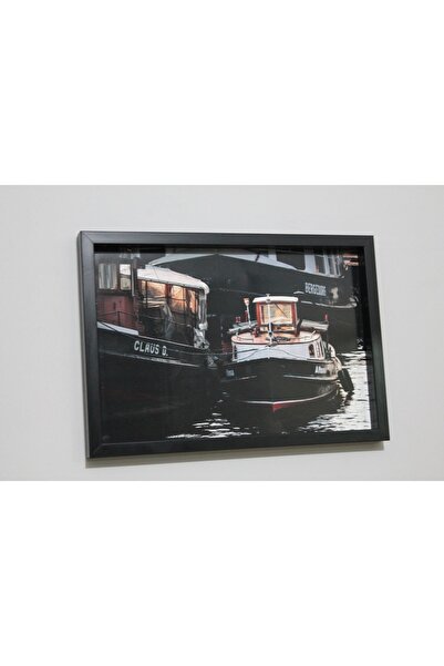 LİFE GLOBAL Picture Frame Black 20X30 Single Piece with Picture and Pvc Protection