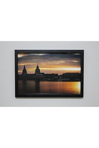 LİFE GLOBAL Picture Frame Black 20X30 Single Piece with Picture and Pvc Protection