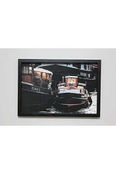 LİFE GLOBAL Picture Frame Black 20X30 Single Piece with Picture and Pvc Protection