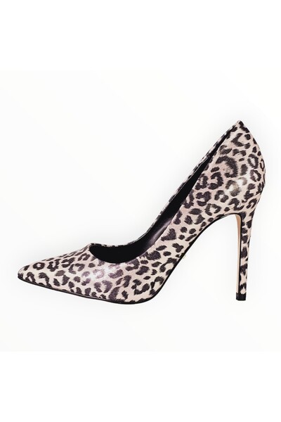 Faith - Stiletto Heels Leopard Print Pink Pearl Size 37 EU
