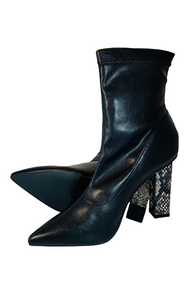 OEM Boots with Structural Heel Sock Type Z_Code_Z Black Eco-Leather Size 39 EU