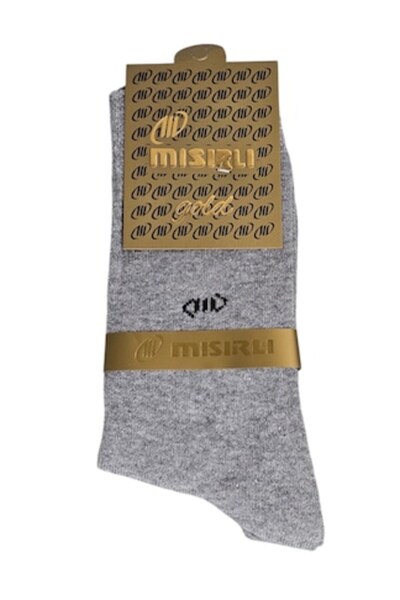 Vadodara Men's Formal Socks in Egyptian Cotton, Size 40-44, Grey