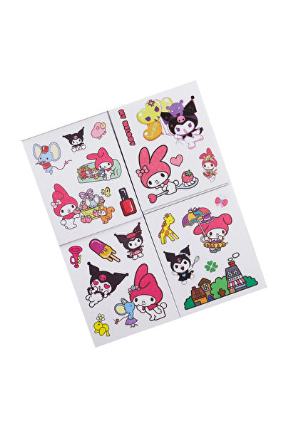 repro design Kuromi My Melody Kawaii Sanrio 2-Piece Mini Sticker Notebook Set 150 Pieces |   Model According to Stock