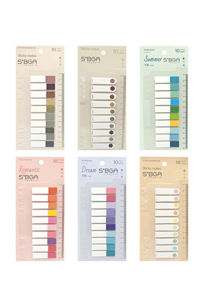 sibga tasarım 6 Pieces of Post-It Notes. Bookmark Bookmark Postit Sticker Note Paper 1200 Sheets