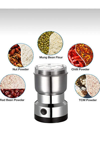 EMİN ENSAR HOME Elektrikli Paslanmaz Çelik Kahve Baharat Pirinç Öğütücü