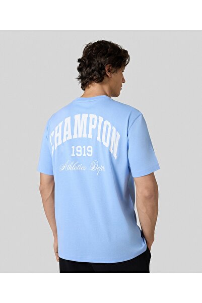 Champion Street Varsity Ss Tee Blue Men's T-Shirt - 221199-Bs186