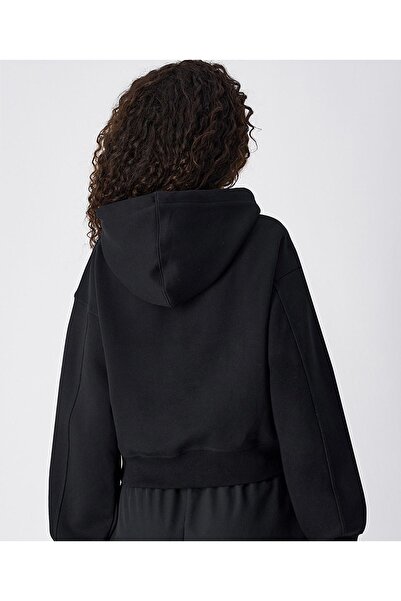 Champion Urban Contemporary Hooded Sweatshirt Black Women's Sweatshirt -118014-Kk001