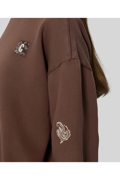 Champion Crewneck Sweatshirt Kahverengi Kadın Sweatshirt - 117442-MS563