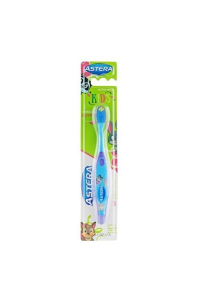 ASTERA Astera Children's Toothbrush, Extra Soft Bristles, Yellow