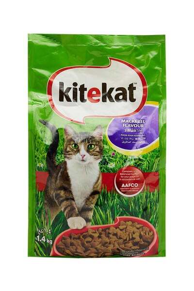 Kitekat Mackerel Flavour Dry Adult Cat Food 1.4kg