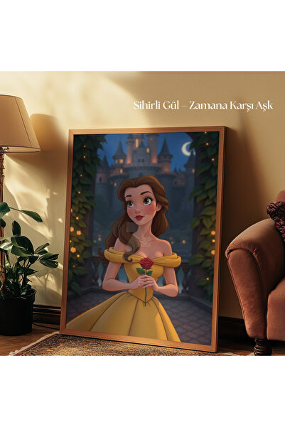 tuvart Sayılarla Boyama Seti Disney Prensesleri 35x50cm, Sihirli Gül – Zamana...