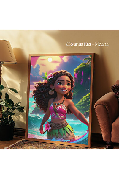 tuvart Sayılarla Boyama Seti Disney Prensesleri 35x50cm, Moana – Okyanus Kızı