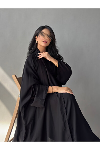 outline عباية بشت سوداء يومية