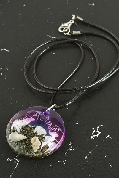 FREEDOM STOREE Dolphin Sea Effect Epoxy Pendant