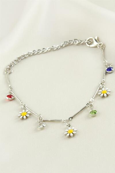 OSENSE NRTMSA سوار مينا حجر البابونج (110011) - لون فضي