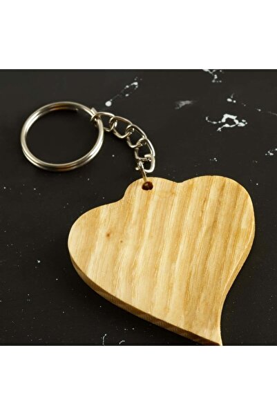 fantastik store Breloc din lemn in forma de inima