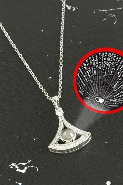 FREEDOM STOREE قلادة فولاذية فاخرة بيضاوية الشكل من MTXDPN بـ 100 لغة (164247...