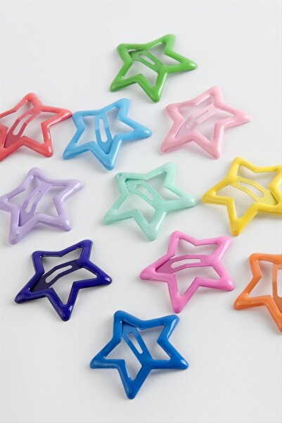 Genel Markalar Yeni Sezon Renkli Yıldız Çıtçıtlı Toka 1 Adet