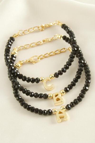 ZERO LAND سوار كريستال مزين بالحروف من سيبتيم - موديل-11