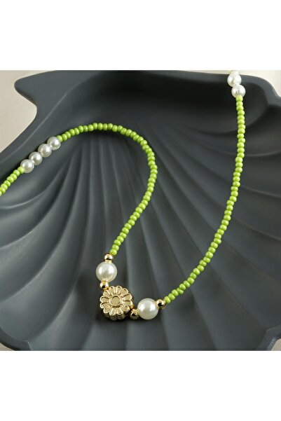 CT STONES Pearl Sand Bead Necklace