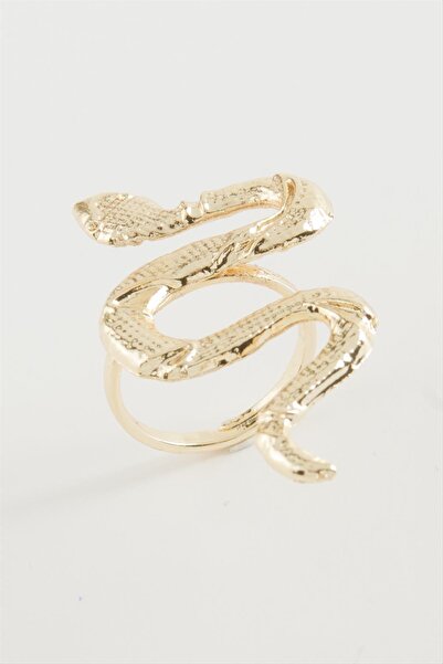 feryal خاتم معدني على شكل ثعبان