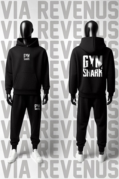 Vordevia طقم رياضي للجنسين يتكون من سترة بقلنسوة وبنطلون رياضي مطبوع