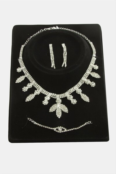 OSENSE مجموعة قلادة فاخرة من الأحجار الكريمة