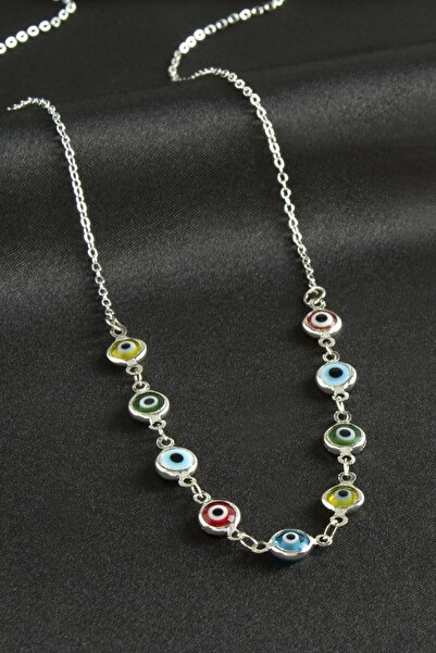 CT STONES قلادة عين الشر المينا