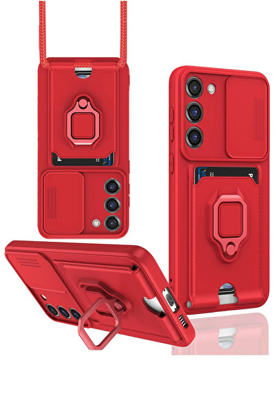 NewFace حافظة سامسونج جالاكسي إس 24 بلس من سبيترنس مع حامل بطاقات وحلقة سيليك...