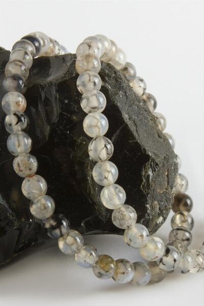 İNLAKECHANDMADE Agate Stone 6 mm